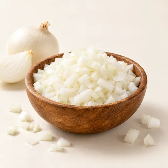 White onion chopped