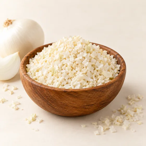 White onion kibbled
